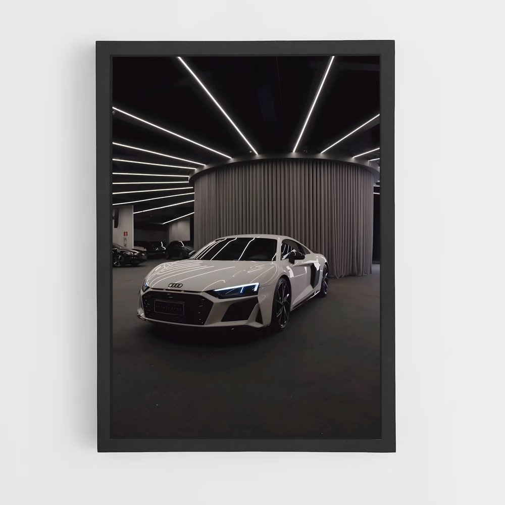 Poster Vitesse Blanchâtre – affiche Audi (vue 2)